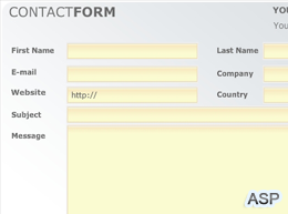 ASP Flash Iletisim Formu - HTML Kullanilabilir [ASP Flash Contact Form]
