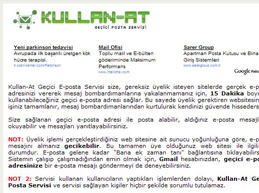 Kullan-At Ge?ici E-Posta Servisi